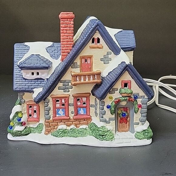St Nicholas Square Illuminated"The Nelson Home"Lighted Village Vintage - Picture 4 of 9